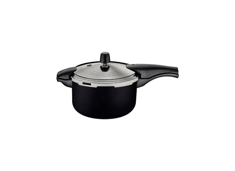 Panela de Pressão Tramontina Vancouver Effect em Alumínio com Revestimento Interno e Externo em Antiaderente Starflon Max Preto 24 cm 6 L
