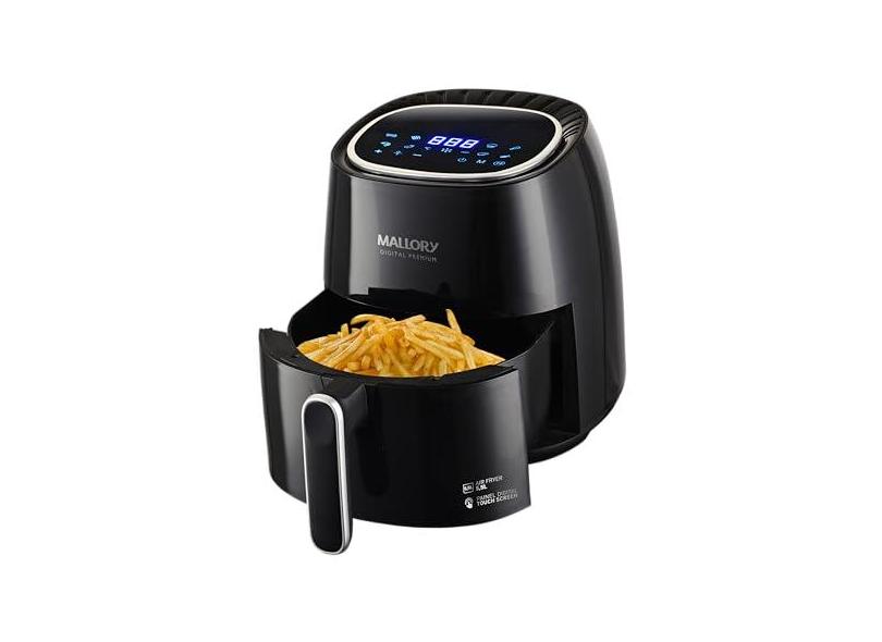 Fritadeira Mallory Air Fryer Digital Premium 5,5Litros - Painel 100% Digital - 1500W de Potência - 127V