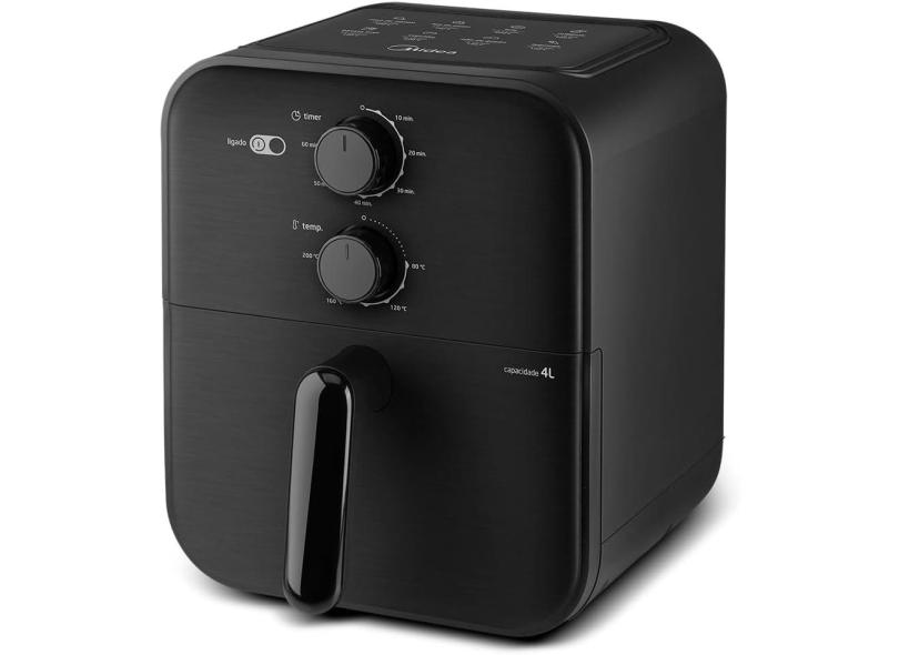 Fritadeira Elétrica Sem óleo Air Fryer Midea BlackStone MAF400P0APK 4l 