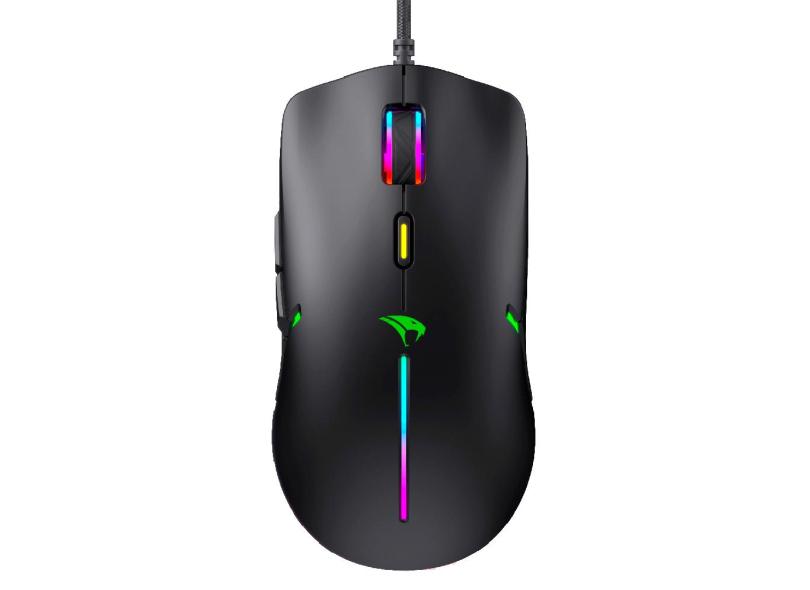 Mouse Gamer Viper Pro Mamba 20000 DPIs rgb 06 Botões 6 Velocidades USB Preto