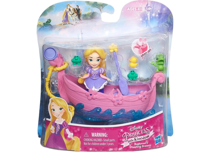Boneca Princesas Disney Mini Barquinho Princesa Rapunzel Hasbro