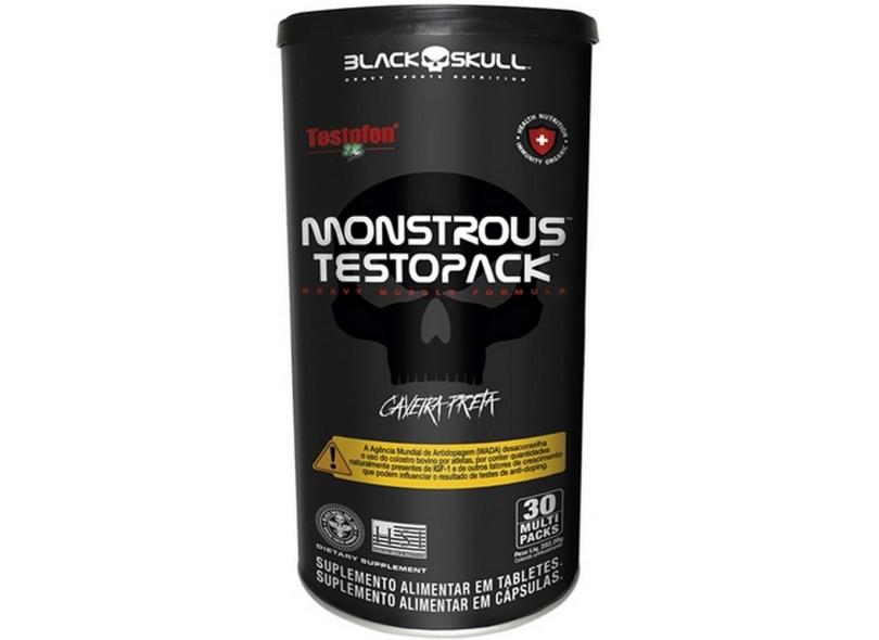 MONSTROUS TESTOPACK (30 PACKS) - BLACK SKULL 