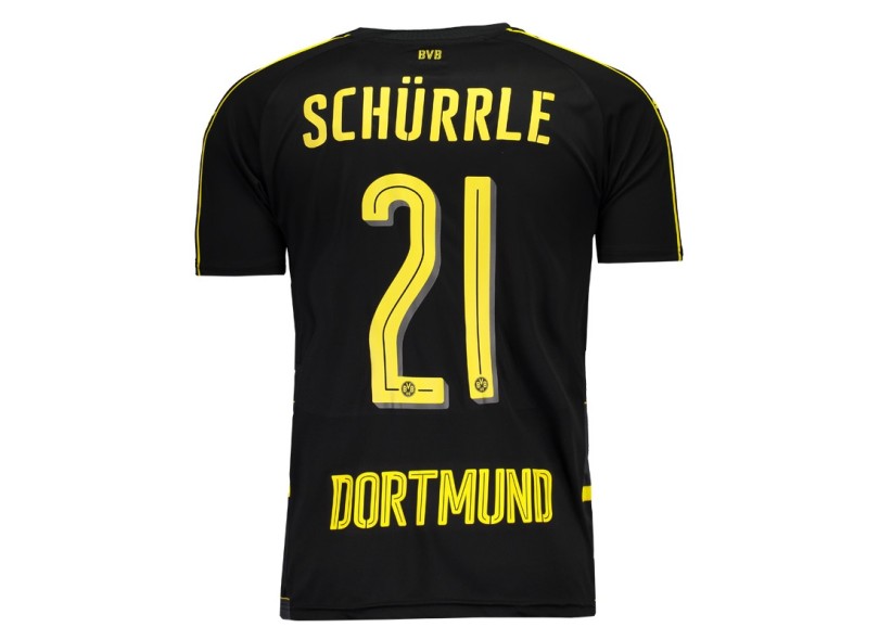 Camisa Torcedor Borussia Dortmund II 2016/17 com Número Puma