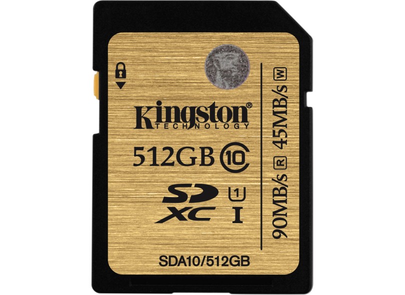 Cartão de Memória SDXC Kingston 512 GB SDA10/512GB