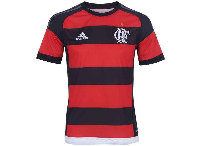 Camisa Torcedor Flamengo I 2015 com Número Adidas