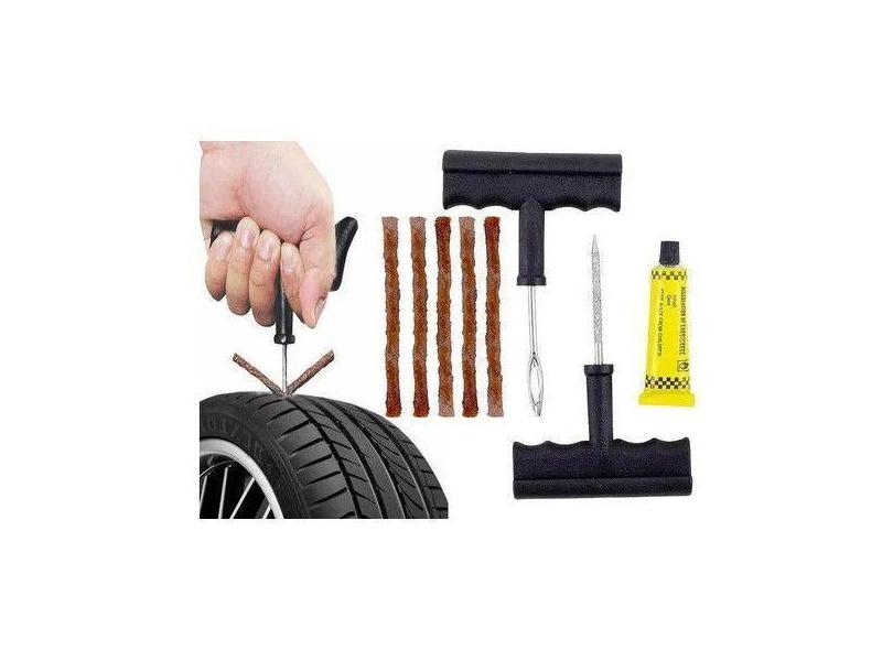 Kit Conserto E Reparo De Pneus Completo c/ Remendos Macarrão - BestFer
