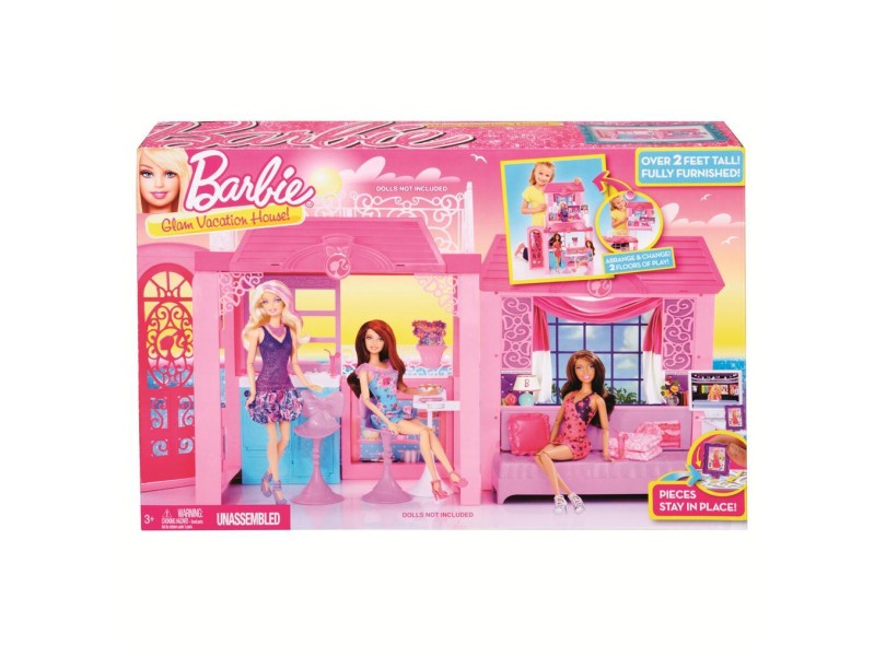 Boneca Barbie Mattel Casa Glam