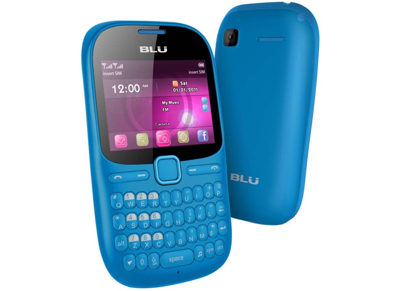 Celular Blu Brooklyn Câmera 1,3 MP 3 Chips Wi-Fi