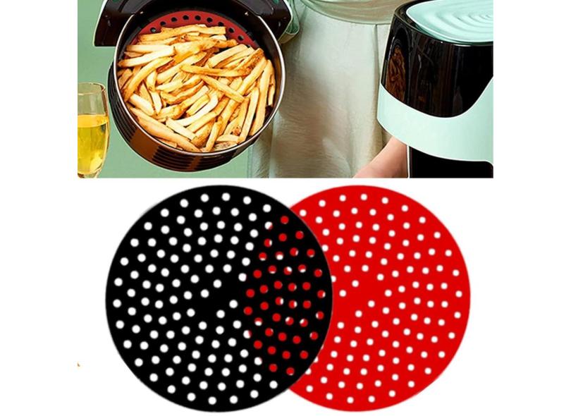 Tapete Silicone Antiaderente Fritadeira Air Fryer Redondo