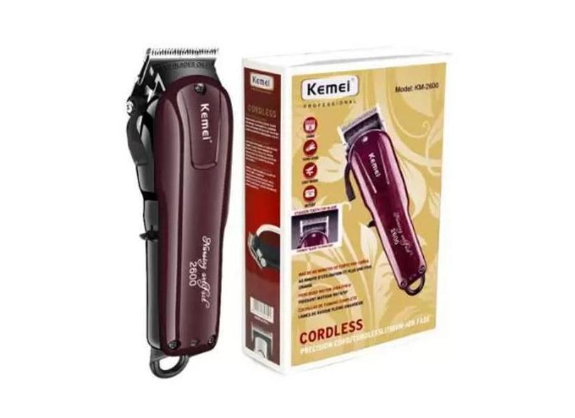 Cortador De Cabelo Profissional S/Fio Kemei 2600