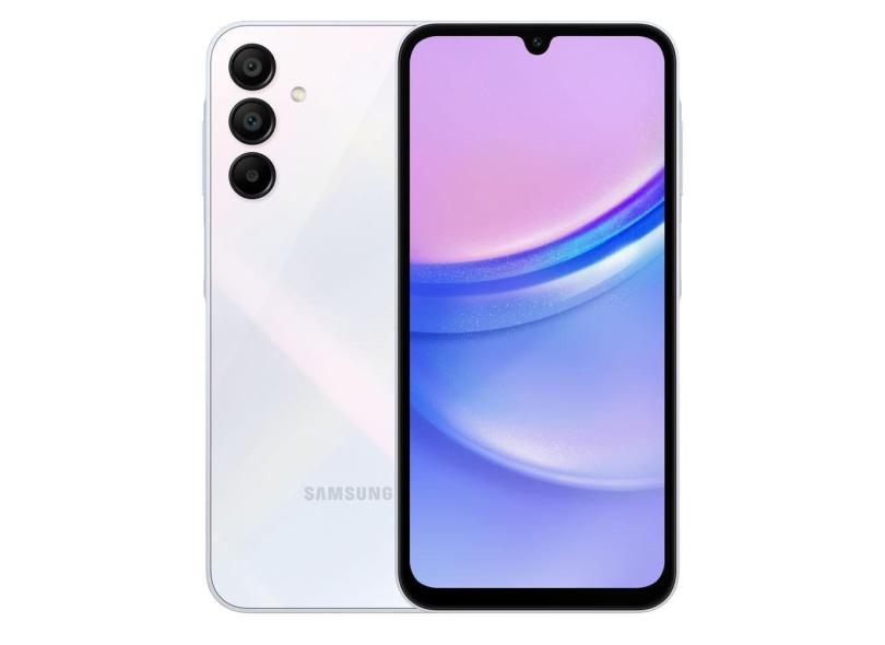 Smartphone Samsung Galaxy A15 128GB Dual Chip 4G Tela 6.5&quot; Câmera Tripla 50MP+5MP+2MP Azul Claro
