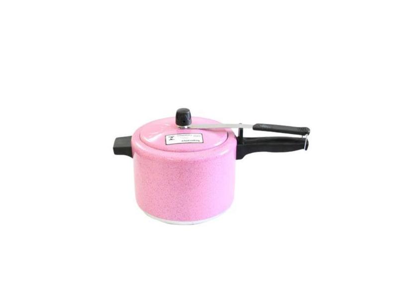 Panela De Pressão 4,5 Litros Rosa Poa Alusol