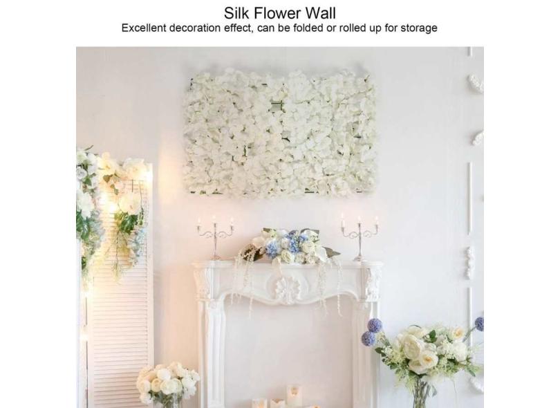 Parede de flores artificiais diy decoração de flores de seda para festa de  casamento fundo do palco com o Melhor Preço é no Zoom