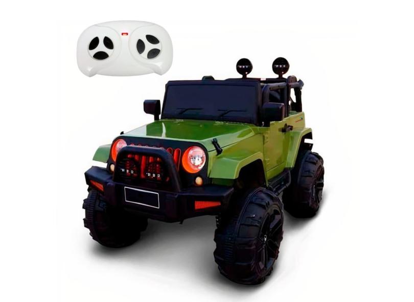 Mini Carro Jeep Elétrico Infantil Importway 12V Até 25 Kg Luzes Som Bivolt Com Controle