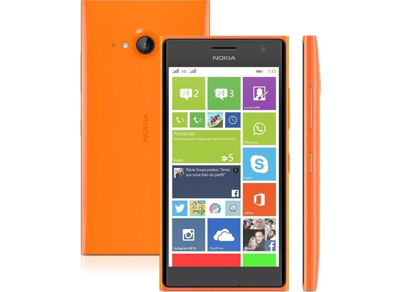 Smartphone Nokia Lumia 735 Câmera 6,7 MP 8GB Windows Phone 8.1 3G Wi-Fi 4G