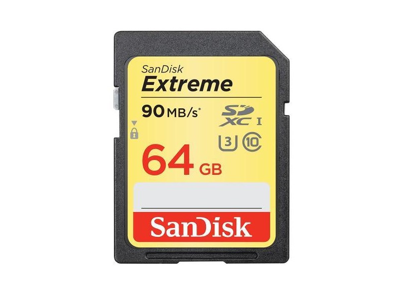 Cartão de Memória SDXC SanDisk Extreme 64 GB SDSDXNE-064G-GNCIN