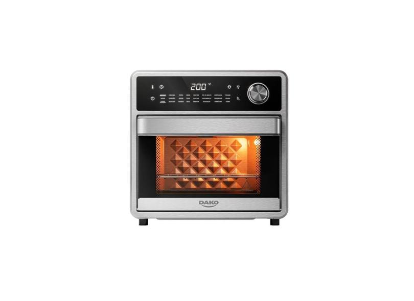 Forno Fryer Dako Inox 2 em 1 com Painel Digital 15 L 220V