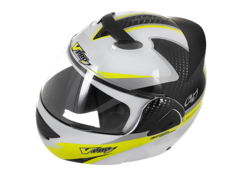 Capacete Protork V Pro Jet 2 Carbon Articulado