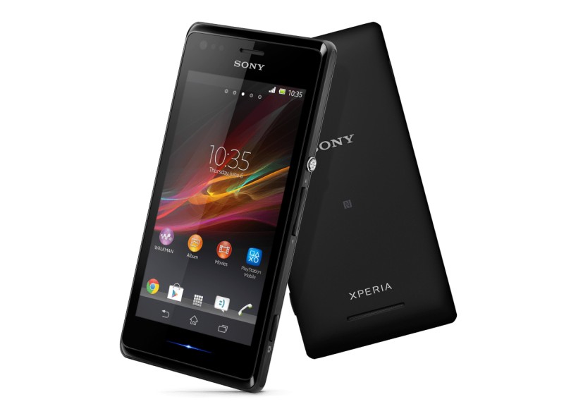 Smartphone Sony Xperia M C1904 Câmera 5.0 Megapixels Desbloqueado 4 GB Android 4.1 (Jelly Bean) 3G Wi-Fi