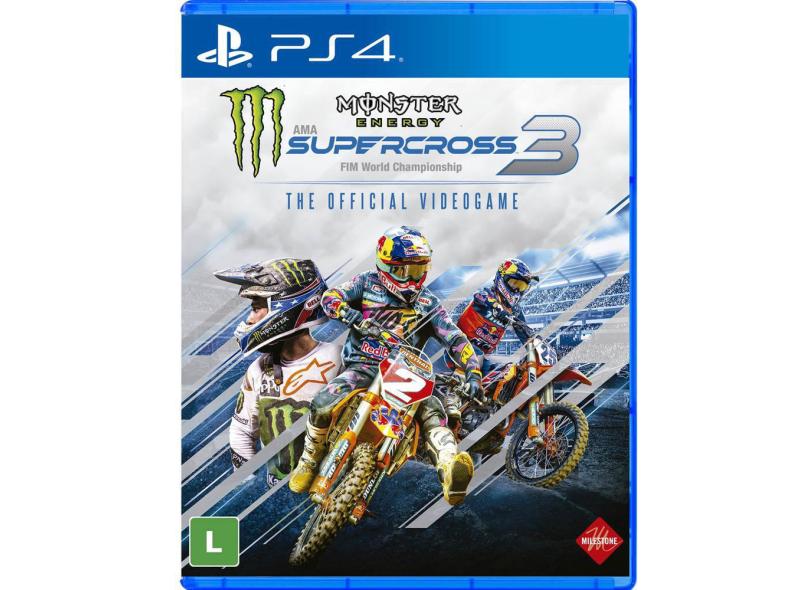 Jogo Monster Energy Supercross PS4 Motocross PS4 - Milestone