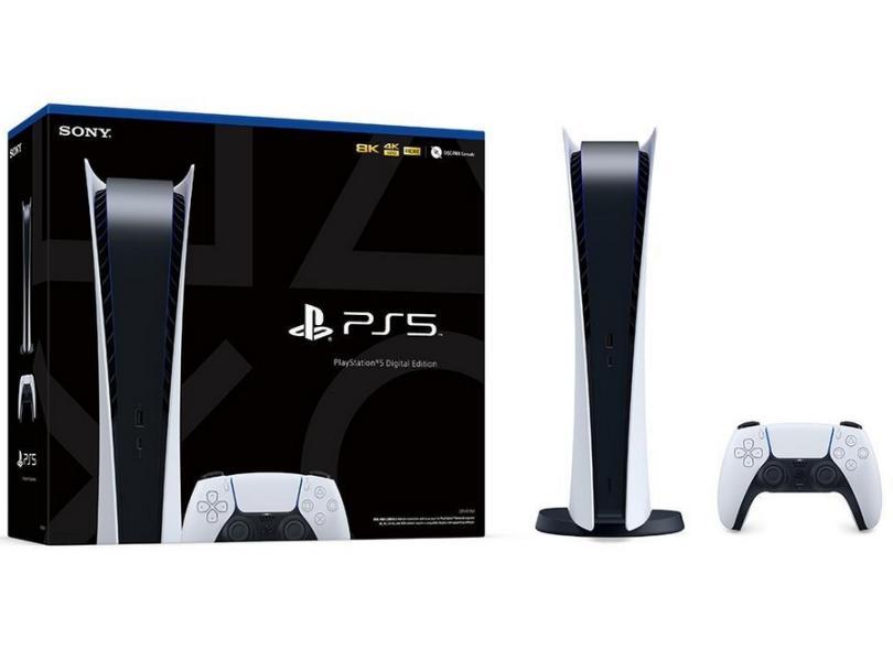 Console Playstation 5 Edição Digital 825 GB Sony 4K em Promoção é