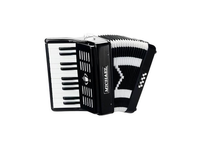 Acordeon Michael 08 Bx  Acm0822 Preta