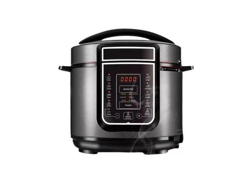 Panela De Pressão Elétrica 5 Litros Açoinox Timer Digital  - Hn
