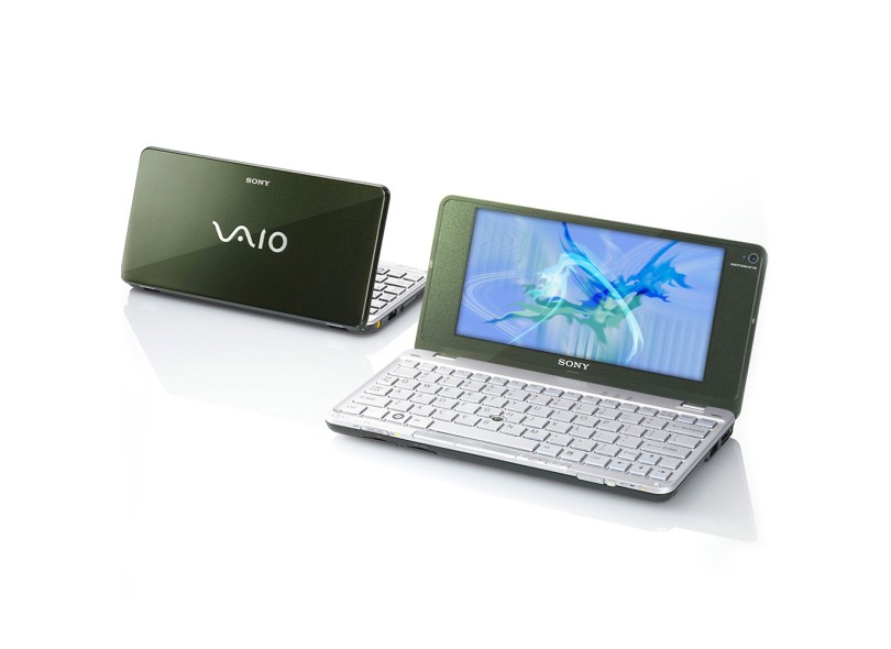 Netbook Sony Vaio Intel Atom Z520 8" Verde, 2GB, HD 80GB, VGN-P730A/G
