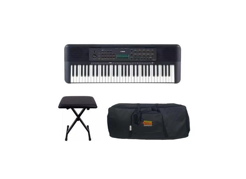 Kit Teclado Yamaha Psre273 Com Banqueta E Capa