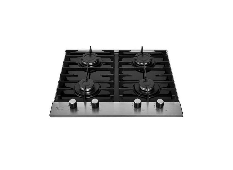 Fogão Cooktop 4 Boca Fischer Platinium Gás Bivolt - 33800-92121, Bivol