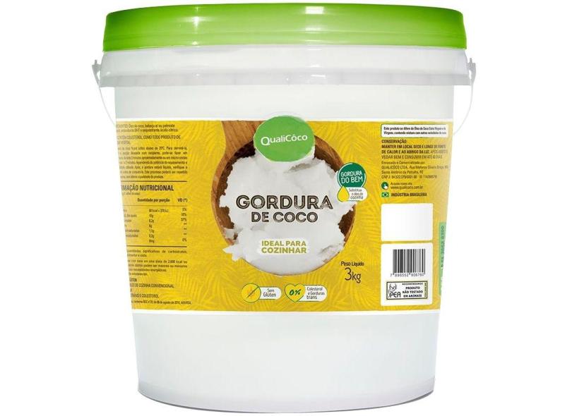 Gordura De Coco Balde 3,2Kg Qualicôco