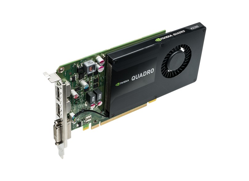 Placa de Video NVIDIA Quadro ão possui K2200 4 GB DDR5 128 Bits PNY VCQK2200-PB