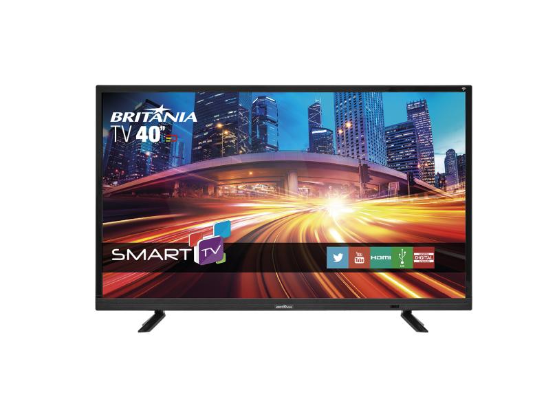 Smart TV TV LED 40 " Britânia Full Netflix BTV40E21S 2 HDMI