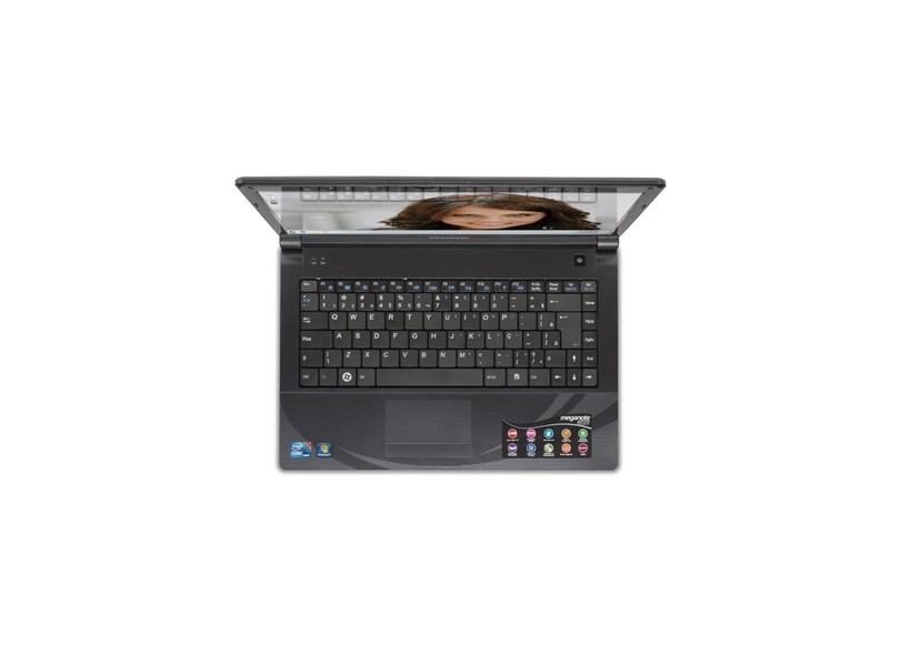 Notebook Megaware Meganote 4129 2GB HD 500GB Intel Core i3 2310M Windows 7 Home Basic