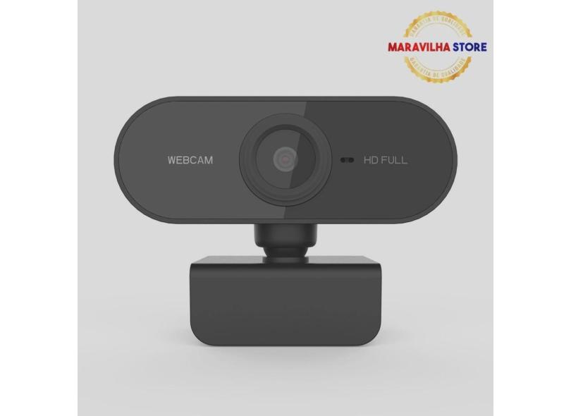 Webcam Full HD 1080p Câmera Usb Com Microfone Visão 360° Para Computador e Notebook - maravilhastore