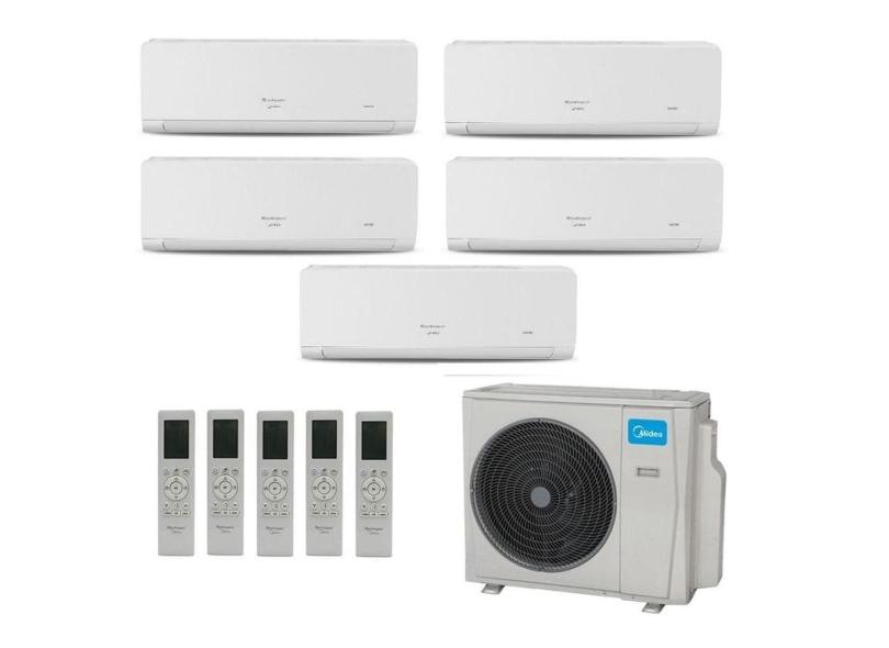 Ar Condicionado Multisplit Hw Inverter 42.000 Btu (2x Evap 9.000 + 3x Evap 12.000) Quente Frio 220v