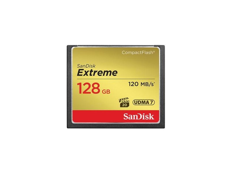 Cartão de Memória Compact Flash SanDisk Extreme 128 GB S 120-60