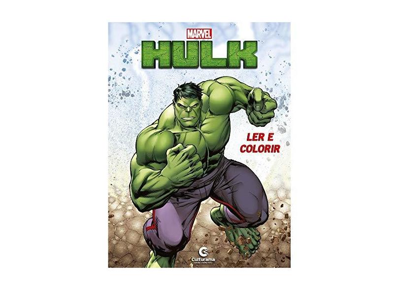 Livro Médio Ler E Colorir - Hulk - "rodrigues, Naihobi Steinmetz" - 9788594720597