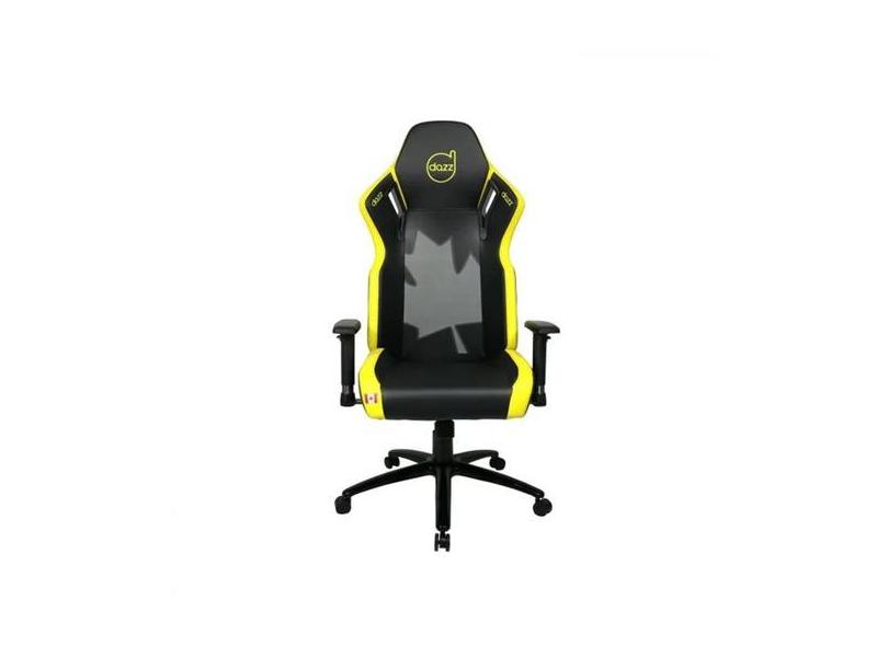 Cadeira Gamer Cities Vancouver Preto Amarelo Até 100Kg Dz - Dazz