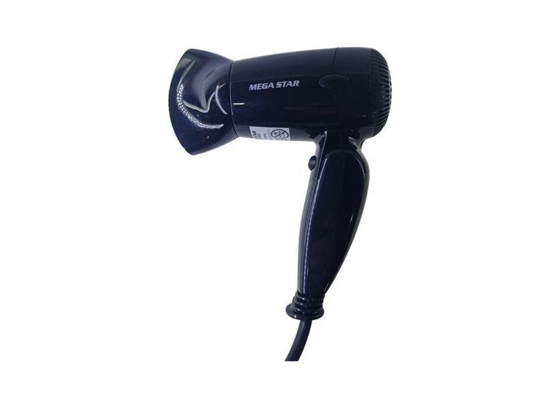 Secador De Cabelo Preto Para Viagem Dobravel 1000w Secador de cabelo preto para viagem dobravel 1000w