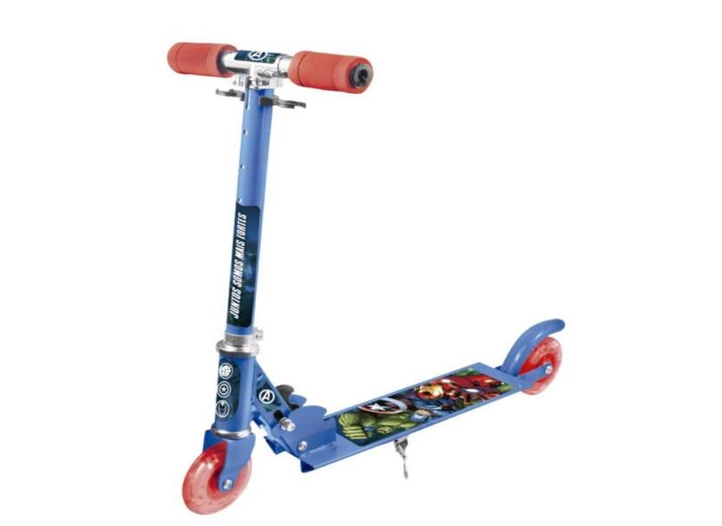 Patinete Ajustável E Dobrável Heroi Avengers 2 Rodas Etitoys