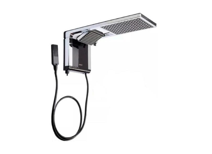 Chuveiro Lorenzetti Acqua Duo Preto e Cromo 7800w 220v, 220V