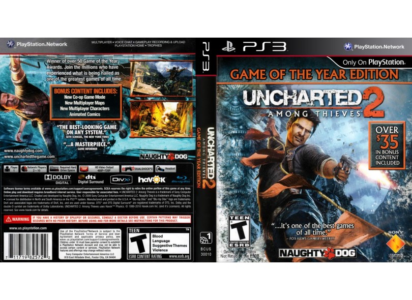 Confira a lista de capítulos de Uncharted 2: Among Thieves - PS Verso