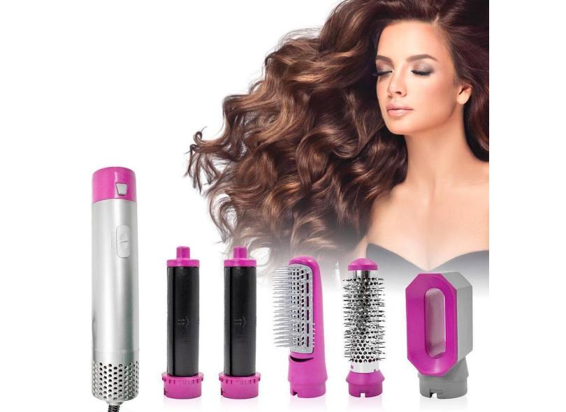 Escova Secadora Cabelo 5 Em 1 Ar Quente Profissional 110V