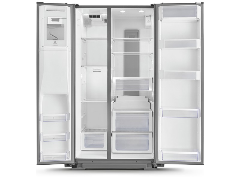 Geladeira Brastemp Gourmand Frost Free Side by Side 539 Litros Inox BRS75