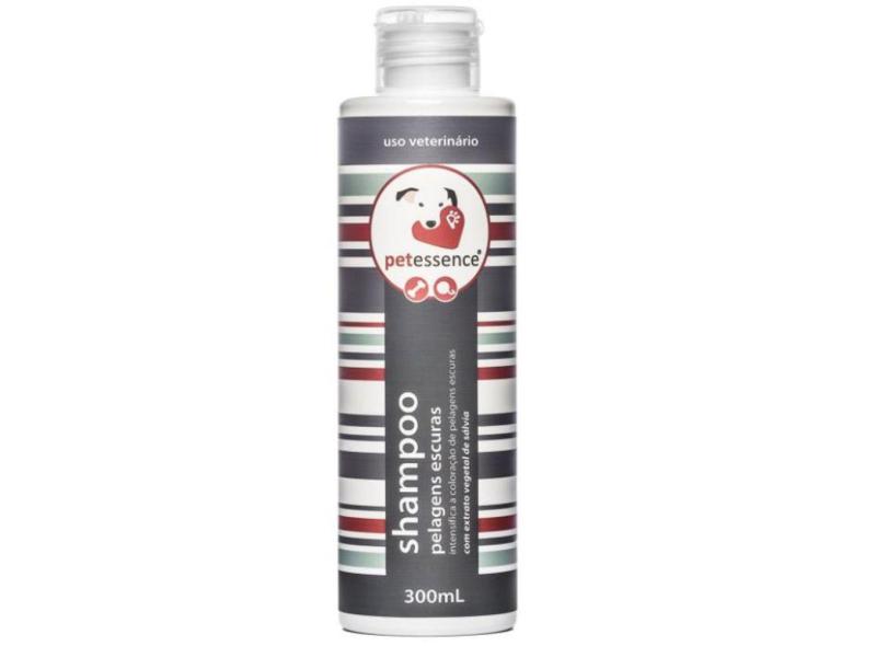 Shampoo Pelagens Escuras 300ml cães e gatos Pet Essence com o Melhor