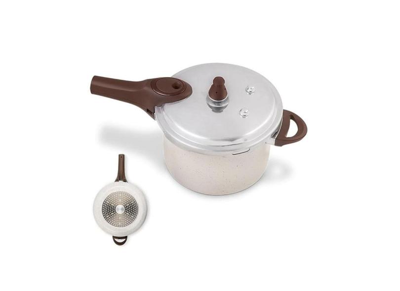 Panela De Pressão Cerâmica life Brinox de Indução 6.8 Litros