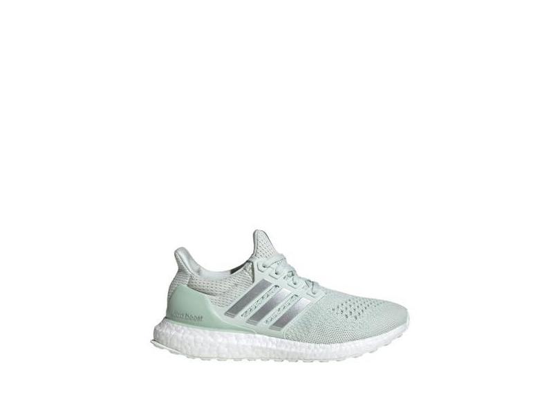 adidas Tênis de corrida feminino Ultraboost Personal Best, Jade cristal/prata metálico/verde linho, 38