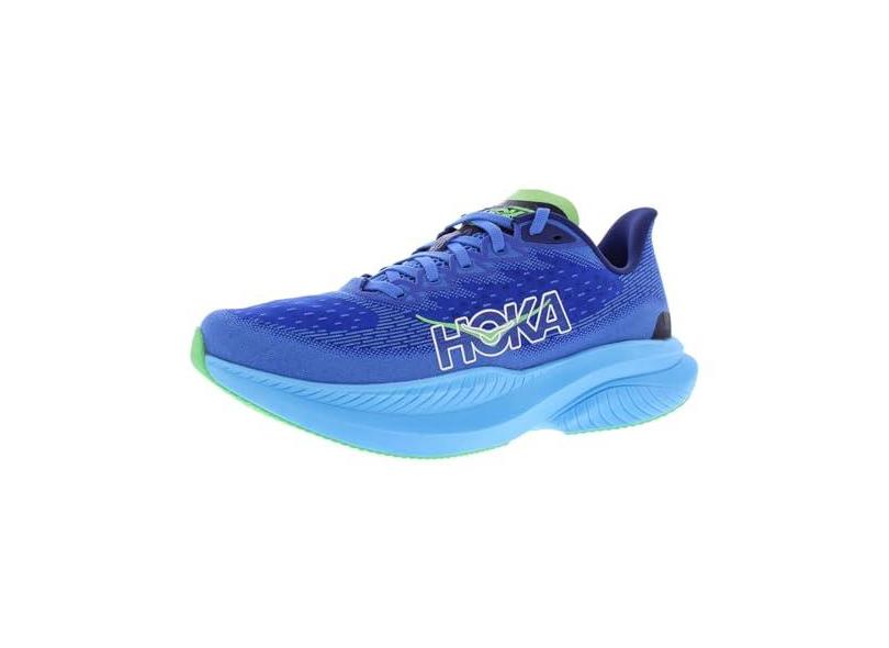 HOKA ONE ONE Tênis masculino Mach 6, Azul virtual/azul Bellwether, 41