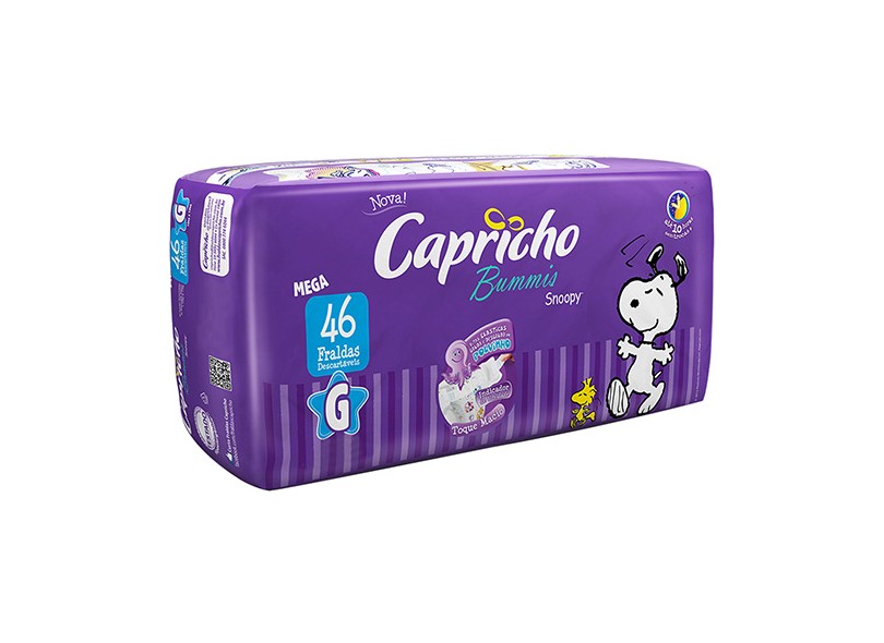 Fralda Capricho Snoopy G Mega 46 Und 10 - 13kg